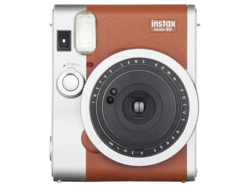 Fujifilm Fotokamera Instax Mini 90 Neo classic Braun, Farbe: Braun, Blitz integriert