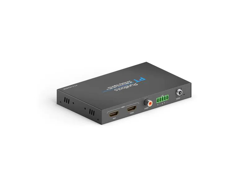 PureTools Audio Extraktor PT-C-HDAEDE HDMI, Eingänge: HDMI, 3 Pin Phoenix, Ausgänge: HDMI, Cinch