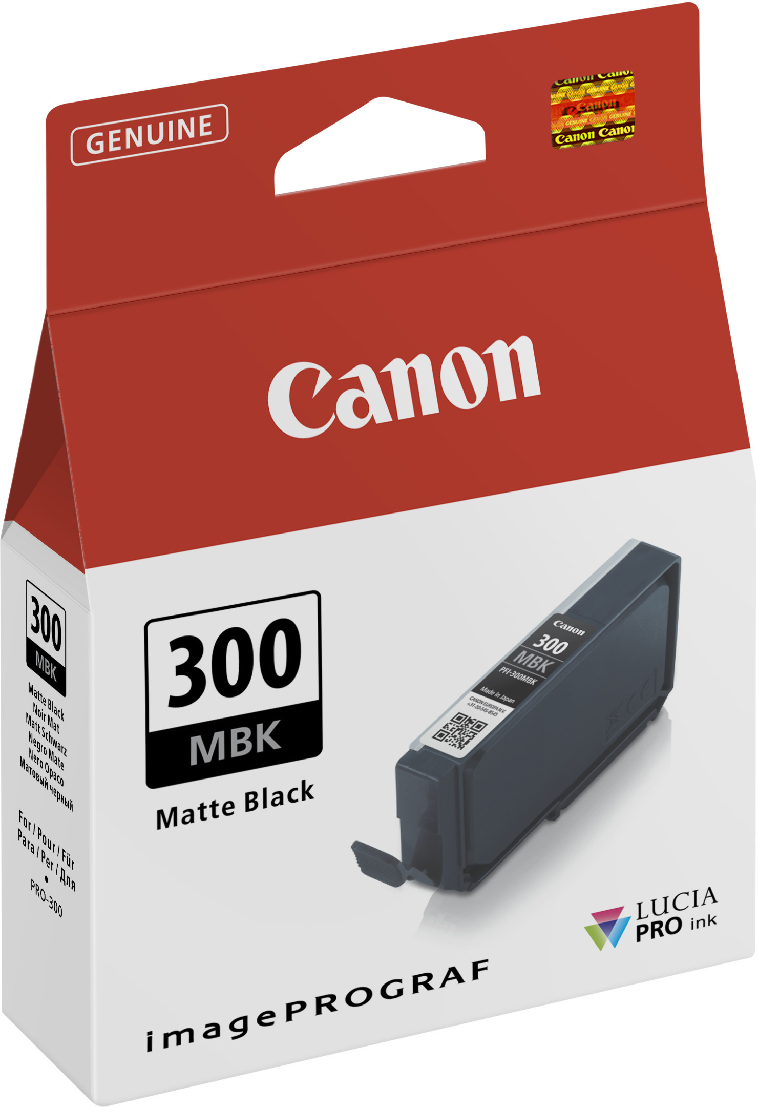 CANON Tintenpatrone matte schwarz PFI-300MBK iPF PRO-300 14.4ml