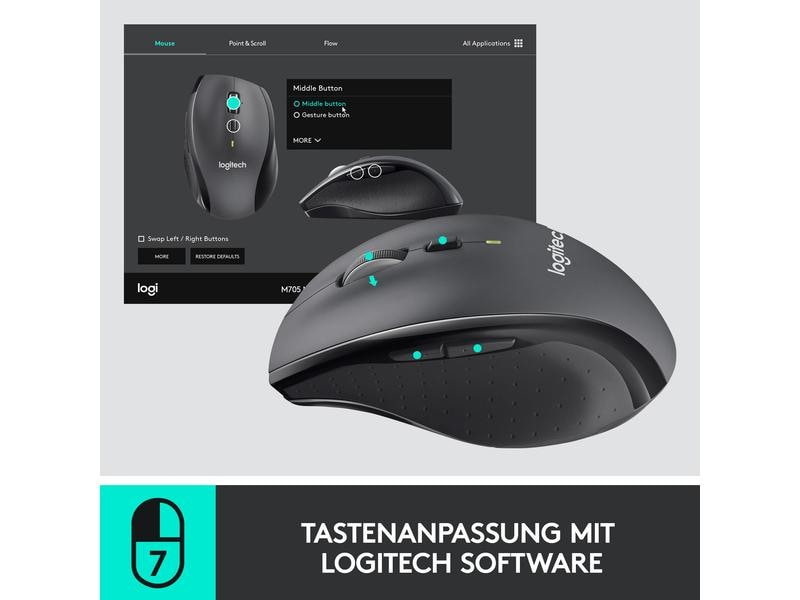 Logitech Maus M705 Marathon kabellos