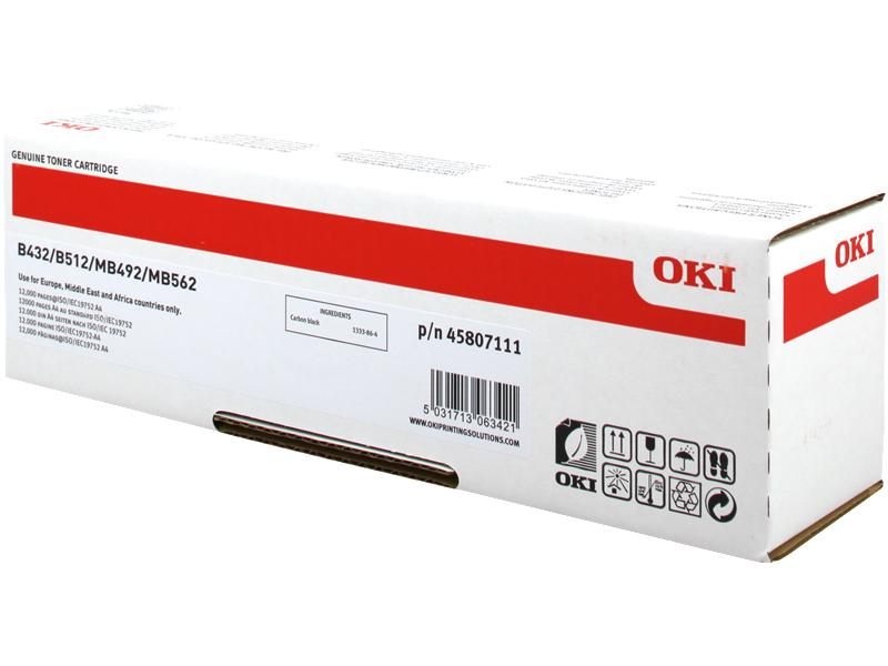 OKI Toner schwarz 45807111 B432/512 12'000 Seiten