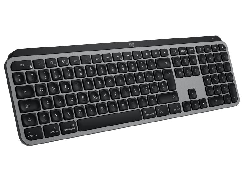 Logitech MX Keys for Mac Advanced Wireless Illuminated Keyboard - SPACE GREY - CH - CENTRAL