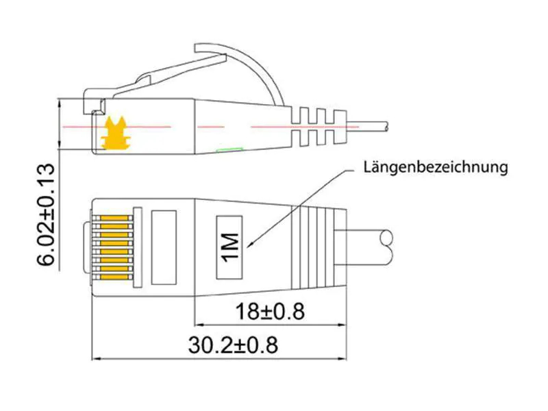 Wirewin Slimpatchkabel Cat 6, UTP, 1.5 m, Orange, Farbe: Orange, Form: Flach, Zusatzfunktionen: Mit Klinkenschutz, Längenaufdruck auf Stecker, Länge: 1.5 m, Anschlüsse LAN: RJ45 - RJ45, Produkttyp: Slimpatchkabel