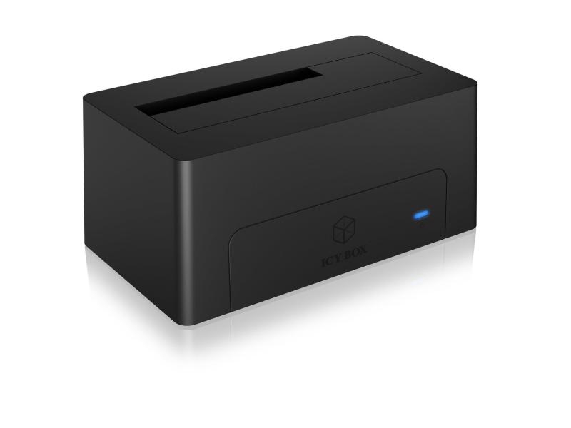 ICY BOX Dockingsstation IB-1121-C31, Card Reader: Kein, Datenanschluss Seite A: Type-C USB 3.1 Gen 2, Stromversorgung: Netzbetrieb, Farbe: Schwarz, Speicherschnittstelle: SATA III (6Gb/s), Festplatten Formfaktor: 2.5"; 3.5"