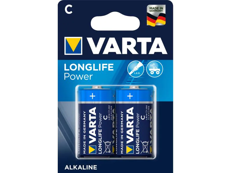 Varta Batterie Longlife Power C 2 Stück Baby (C/LR14)