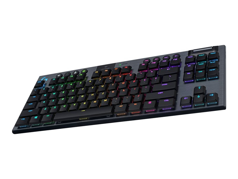 G915 TKL Tenkeyless LIGHTSPEED Wireless RGB Mechanical Gaming Keyboard - GL Linear - CARBON - FRA