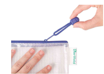 tarifold Reißverschlusstasche ZIPPER, DIN A4, PVC, blau