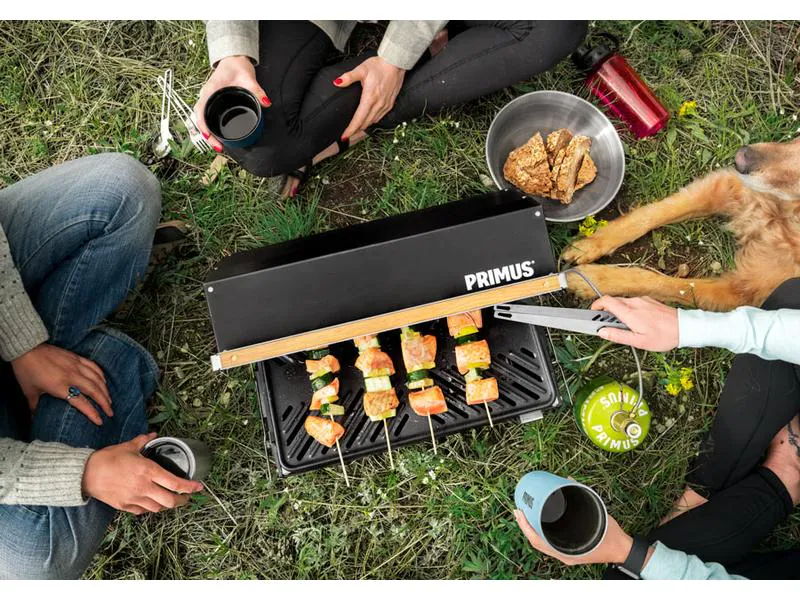 Primus Camping-Grill Kuchoma Stove, Zusatzausstattung: Keine, Typ: Camping-Grill, Indirektes Grillieren: Ja, Farbe: Schwarz, Integriertes Thermometer: Nein, Betriebsart: Gas