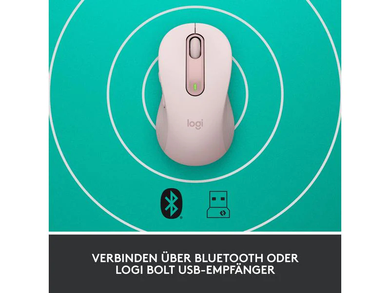 Logitech Maus Signature M650 Rosa