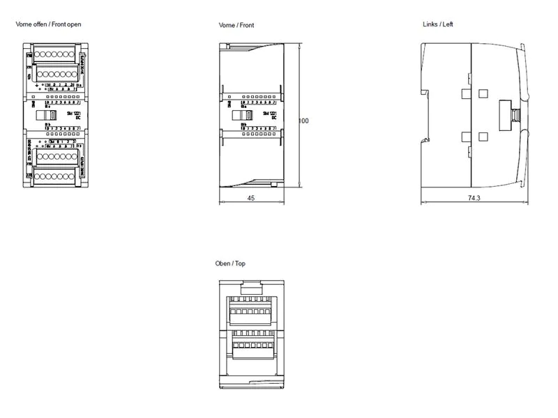 Siemens SIMATIC S7-1200 SM 1221, DI 16 x 24 V DC, Display vorhanden: Nein, Produkttyp: Digitaleingabe, Serie: SIMATIC S7-1200, Versorgungsspannung: 24 V