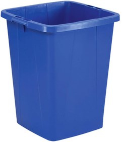 DURABLE Abfallbehälter DURABIN 90, quadratisch, blau