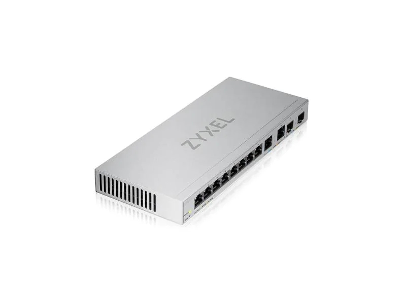 Zyxel Switch XGS1210-12 12 Port, Abmessungen: 250 mm (B) x 27 mm (H) x 104 mm (T), Anzahl Combo Ports: 0, Anzahl Netzteile vorinstalliert: 1 ×, Anzahl PoE Ports: 0 ×, Anzahl VLAN: 0 ×, Anzahl nutzbarer Ports: 12