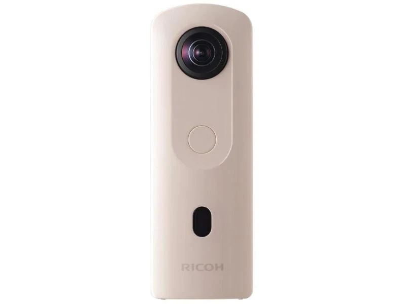 Ricoh 360°-Videokamera THETA SC2 Beige, Kapazität Wattstunden: 0 Wh, Bildfrequenz: 30 fps, Fotoauflösung: 14 Megapixel, Bluetooth, WLAN, Videoauflösung: 3840 x 1920, Speicherkartentyp: Kein