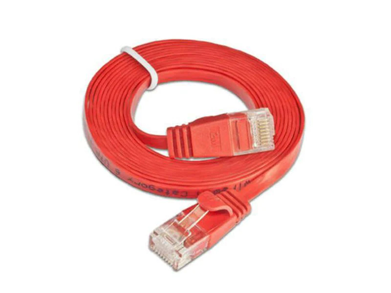 Wirewin Slimpatchkabel Cat 6, UTP, 0.15 m, Rot, Farbe: Rot, Form: Flach, Zusatzfunktionen: Mit Klinkenschutz, Längenaufdruck auf Stecker, Länge: 0.15 m, Anschlüsse LAN: RJ45 - RJ45, Produkttyp: Slimpatchkabel