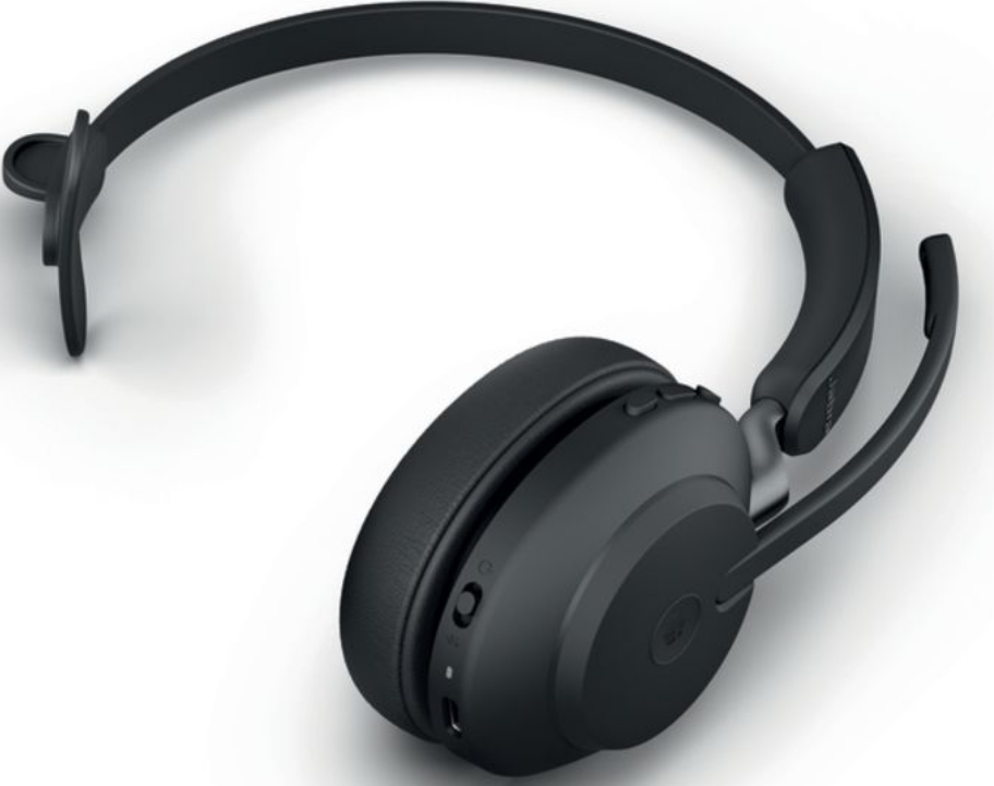 Jabra Headset Evolve2 65 Mono MS Schwarz, USB-A, Ausstattung Mikrofon: Noise Cancelling, Trageweise: Mono, Skype for Business, Verbindung zum Endgerät: Bluetooth; USB, Tragestil: Überkopfbügel, Trageform: On-Ear, Geeignet für: Büro; Home Office; Mobi