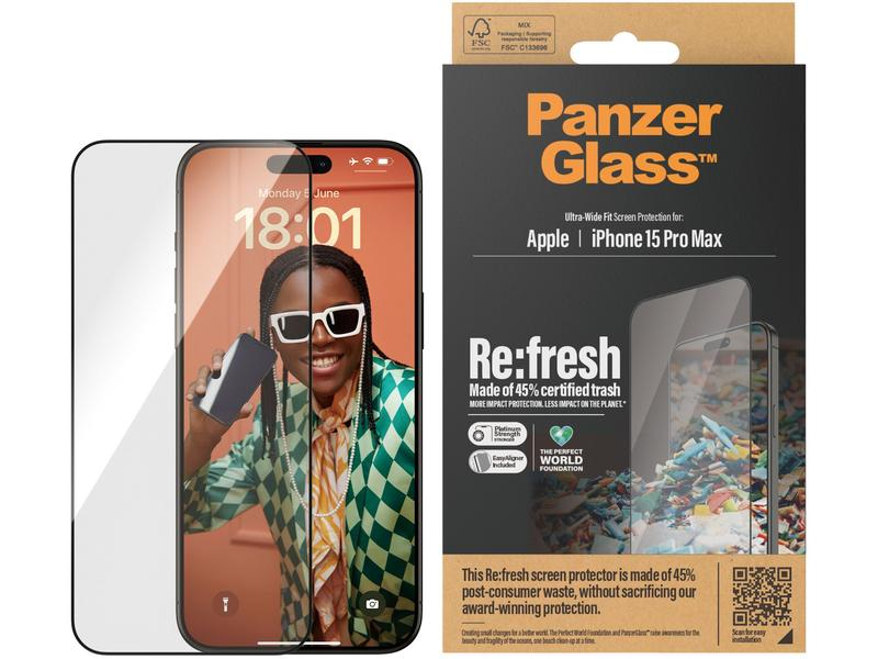 Panzerglass Displayschutz Refresh iPhone 15 Pro Max