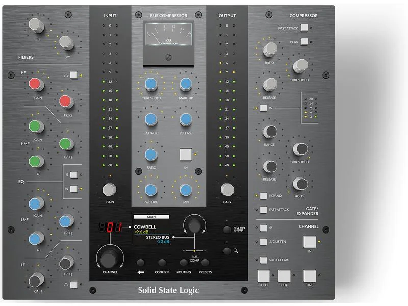 Solid State Logic Controller UC1, Motorisierte Fader: Nein, Optimiert für: Universal, Detailfarbe: Schwarz, Dunkelgrau