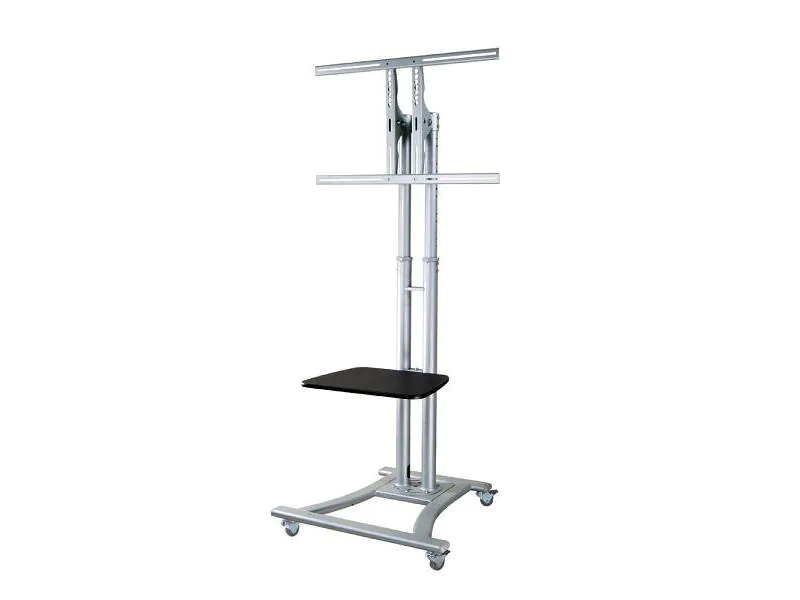 PLASMA-M1800E 27-60" NewStar Mobile Flatscreen Floor Stand - (height: 80-180 cm) Silver