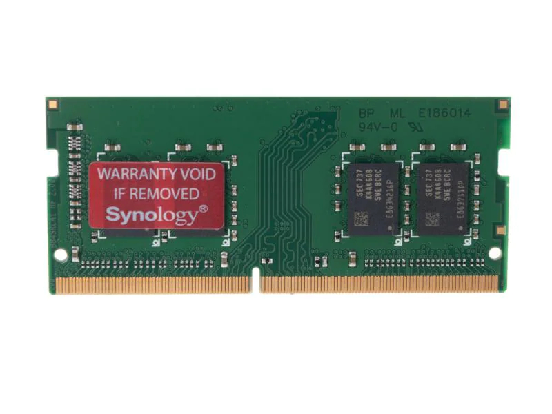 Synology NAS-Arbeitsspeicher D4NESO-2666-4G SO-DDR4 2666MHz 4GB, Speicherkapazität pro Modul: 4 GB