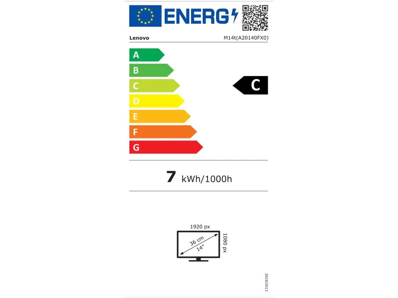 Lenovo TV M14t, 14 Zoll LED, 1920 x 1080 Pixel Full HD, 16:9, USB, Raven Black