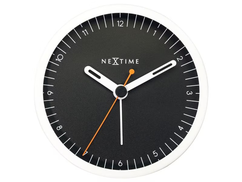 NeXtime Klassischer Wecker Small Schwarz/Weiss