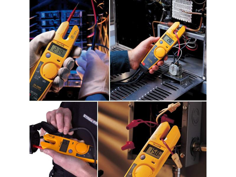 Fluke Multimeter T5-1000 Elektrotester, Typ: Multimeter, Funktionen: Strommessung; Spannungsmessung; Durchgangsprüfung; Widerstandsmessung, Anwendungsbereich: Bauwesen; Industrie