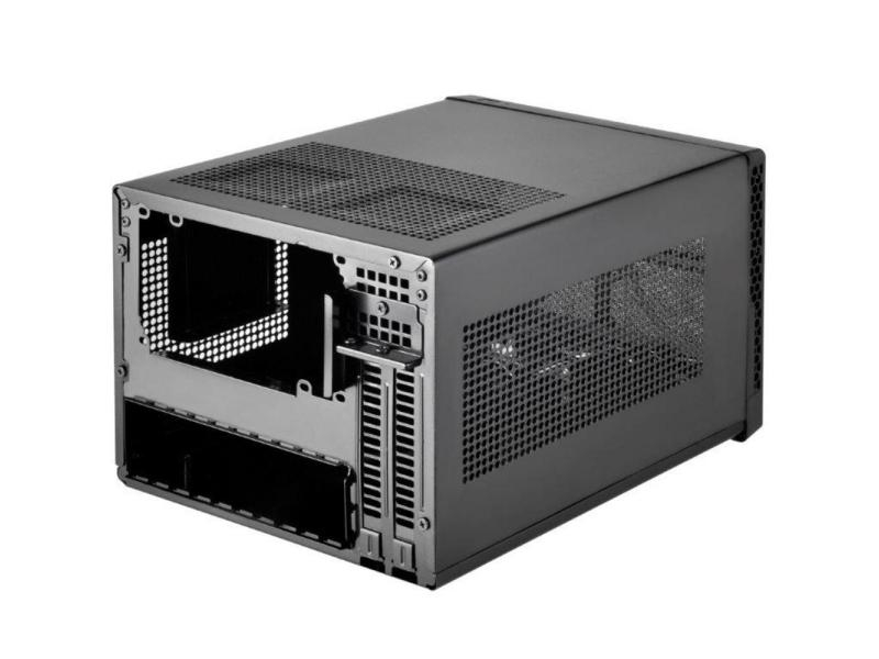 SilverStone PC Gehäuse SST-SG13B Kühlungstyp: Passiv, Farbe: Schwarz, Gehäuse Bauart: Mini-Tower, Cube, Unterstützte Mainboards: Mini-ITX