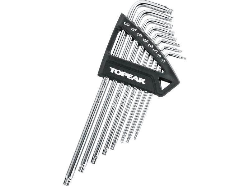 Topeak 8-Teiliges Torx-Set, Fahrrad Werkzeugtyp: Torx-Schlüssel, Set: Ja, Farbe: Silber, Sportart: Velo