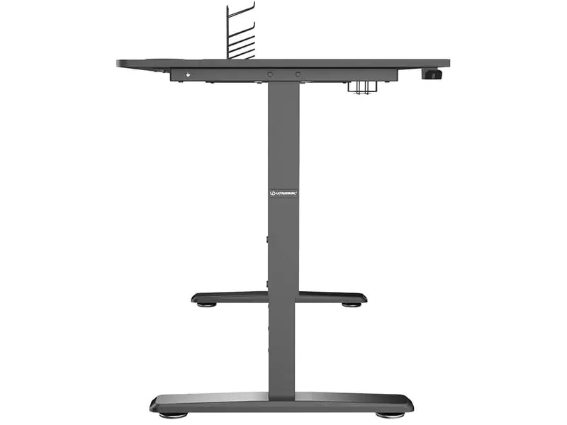 Ultradesk Gaming Tisch Cruiser, Beleuchtung: Nein, Höhenverstellbar: Ja, Detailfarbe: Schwarz, Material: Stahl