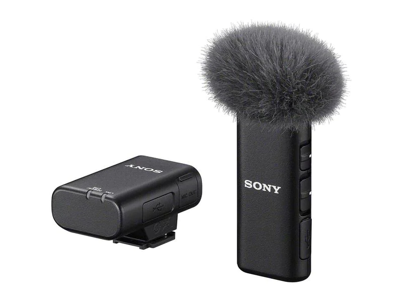 Sony Mikrofon ECM-W2BT, Bauweise: Clip, Anwendungsbereich: Konferenz, Gesang & Sprache, Wandlerprinzip: Keine, Richtcharakteristik: Bidirektional, Kugel, Schnittstellen: 3,5 mm Klinke, Set: Ja