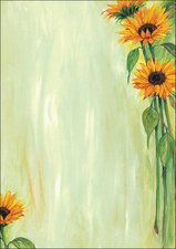 sigel Design-Papier, DIN A4, 90 g/qm, Motiv "Sunflower"