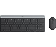 Slim Wireless Keyboard and Mouse Combo MK470 - GRAPHITE - UK - INTNL