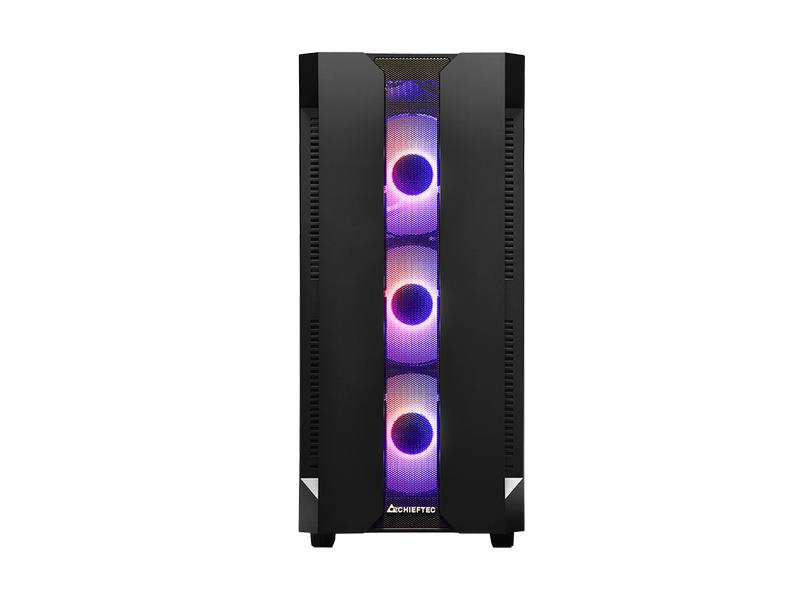 Chieftec GS-01B-OP Hunter, Netzteil vorinstalliert: Nein, Farbe: Schwarz, Anzahl Lüfterplätze: 6, Sichtfenster: Ja, Gehäuse Bauart: Mid-Tower, Unterstützte Mainboards: Micro-ATX, ATX, Mini-ITX