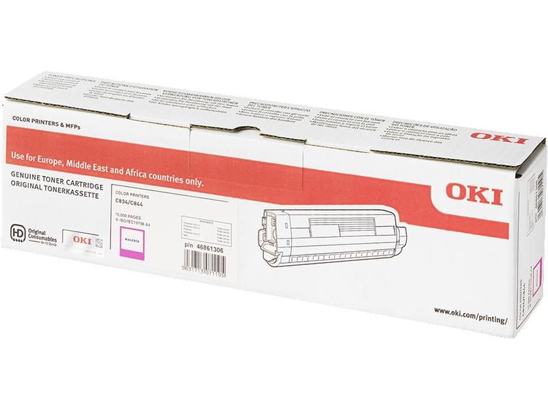 OKI Toner magenta 46861306 C834/844 10'000 Seiten