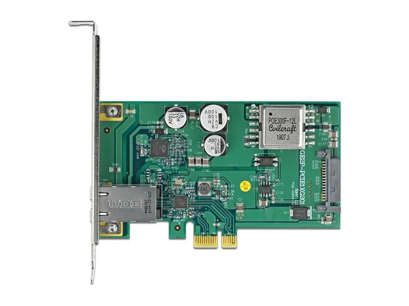 Delock Netzwerkkarte 1x LAN 2.5Gbps RJ-45, Schnittstellen: Ethernet, Schnittstellengeschwindigkeit: 1/2.5 Gbit/s, Formfaktor: Low-Profile, Full-Height, Anschlussart: RJ-45, Anwendungsbereich: Small/Medium Business, Home