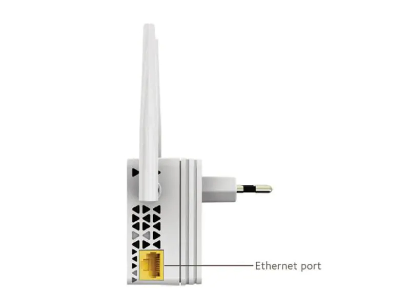 Netgear WLAN Repeater EX6120, RJ-45 Anschlüsse: 1 ×, RJ-45 Geschwindigkeit: 10/100 Mbit/s, WLAN Standard: 802.11ac, WLAN Frequenzband: 2.4 GHz; 5 GHz, WLAN Geschwindigkeit 2.4GHz: 300 Mbit/s, WLAN Geschwindigkeit 5GHz: 900 Mbit/s, WLAN Geschwindigkeit M