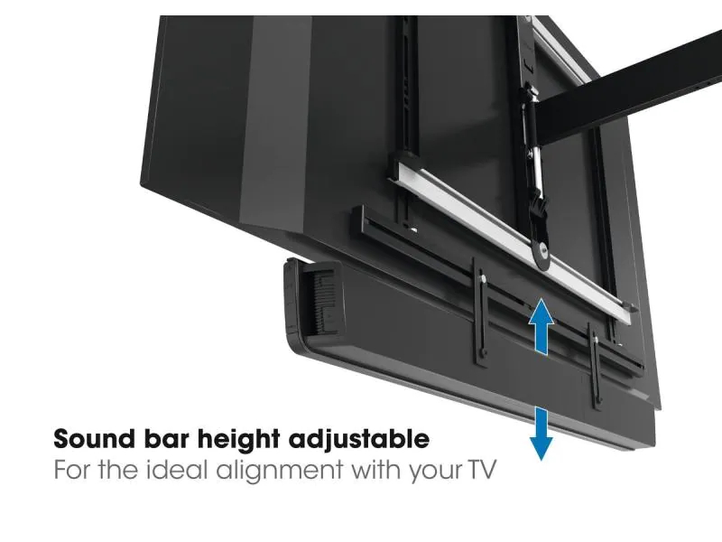 Vogel's Sound3550 Soundbar Halterung, Paarweise: Nein, Farbe: Schwarz, Typ: Wandhalterung, Eigenschaften: Fix, Maximale Tragkraft: 6.5 kg