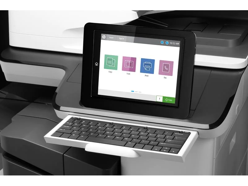 Hewlett-Packard HP LaserJet Enterprise Flow M776zs, Farblaser Drucker, A3, 46 Seiten pro Minute, Drucken, Scannen, Kopieren, Duplex und WLAN