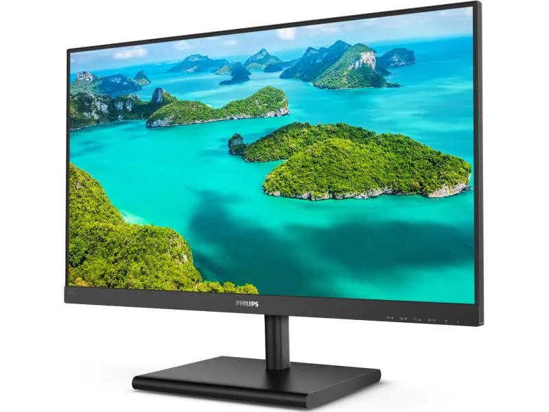 Philips Monitor 245E1S/00, 23.8 Zoll LED, 2560 x 1440 Pixel Full HD, 16:9, VGA HDMI, Schwarz