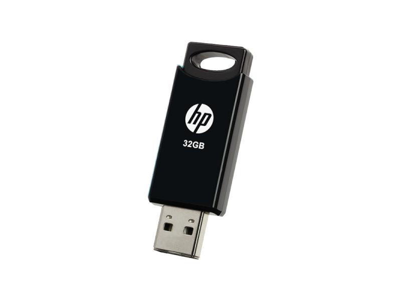 HP USB-Stick 2.0 v212w, 32 GB, Lesen: 14 MB/s, Schreiben: 4 MB/s, Kunststoff, Schwarz