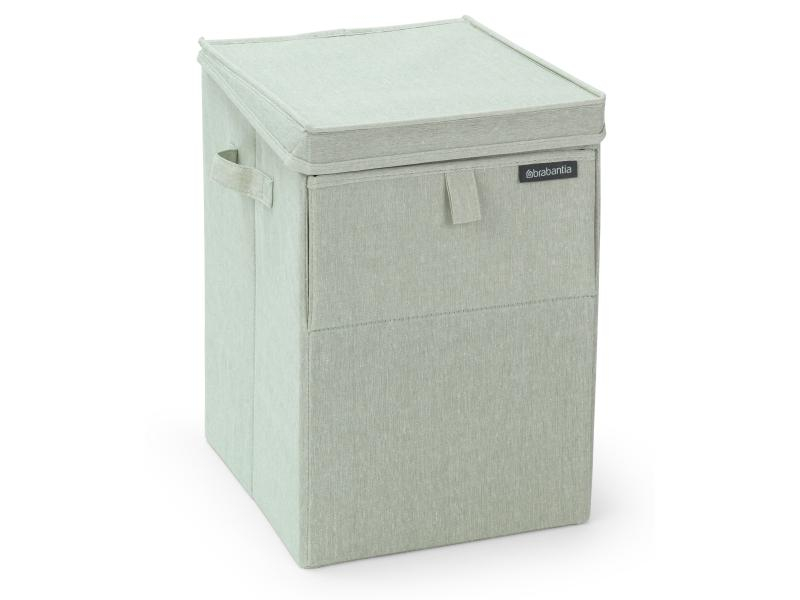 Brabantia Wäschebox stapelbar, 35 Liter, Hellgrün, Farbe: Hellgrün, Material: Nylon, Volumen: 35 l