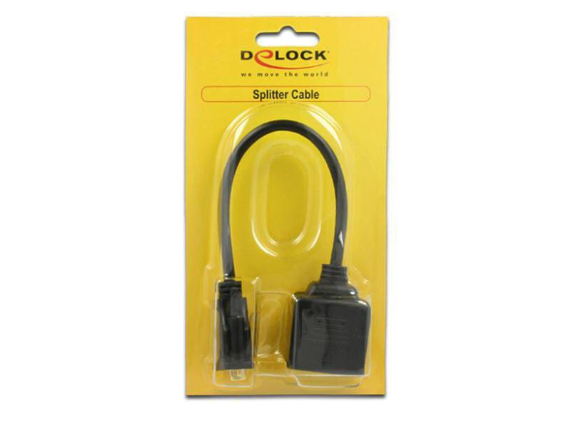 DeLock 2 Port Signalsplitter DVI-D - HDMI Anzahl Ports: 2, Signalverstärkung: Passiv, Schnittstellen: HDMI Typ A