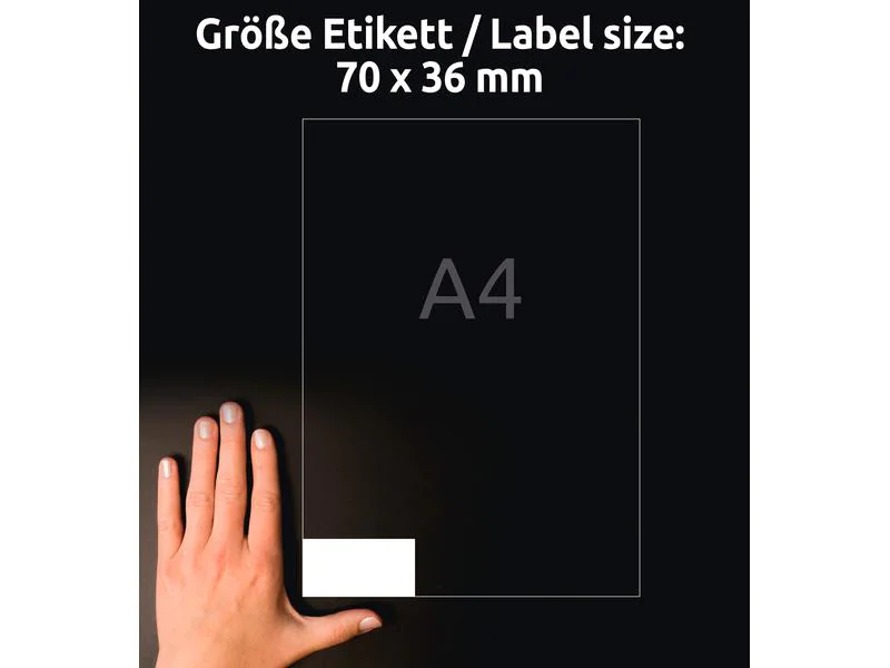 Avery Zweckform Universal-Etiketten 6122 70 x 36 mm