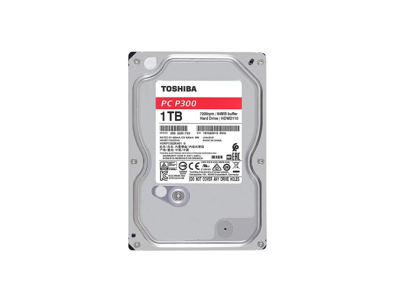 TOSHIBA HDD P300 High Performance 1TB HDWD110UZSVA internal, SATA 3.5 inch BULK