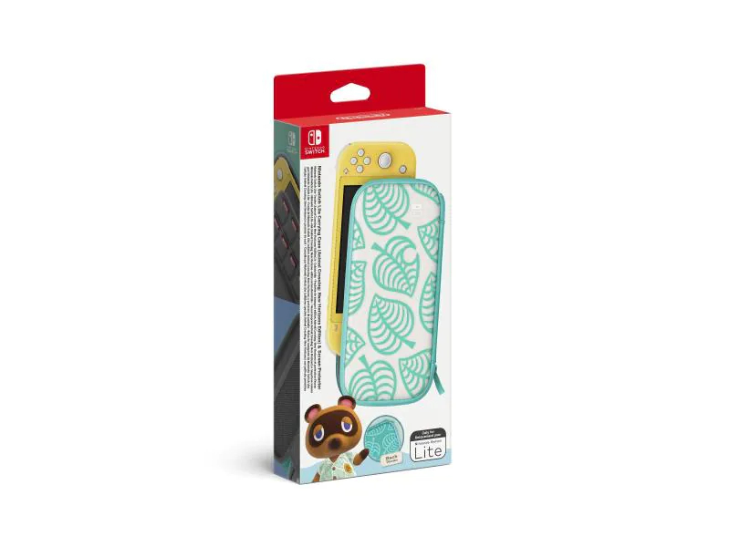 Nintendo Switch Lite Animal Crossing: New H. Tasche + Schutzfolie, Farbe: Hellblau, Zubehörtyp: Tasche, Plattform: Nintendo Switch Lite