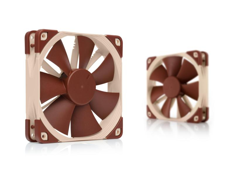 Gehäuselüfter Noctua NF-F12 PWM, 120x120x25mm, 12V, 22.4dBA, 93.4m3/h, 4Pin PWM Anschluss, 1500rpm,