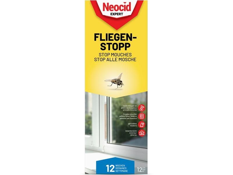 Neocid Expert Insektenfalle Fliegen-Stopp, 12 Stück, Für Schädling: Fluginsekten, Anwendungsbereich: Indoor, Produkttyp: Insektenfalle