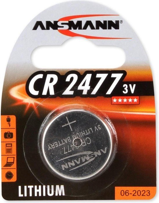 ANSMANN Lithium Knopfzelle CR2477,3 Volt,1er Blister