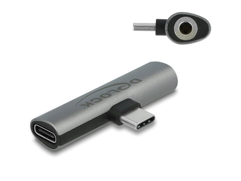 Delock Audio-Adapter USB-C-Stecker - 3.5 mm Klinke, Kabeltyp: Adapter, Audioanschluss Seite A: USB-C-Stecker, Audioanschluss Seite B: 3.5 mm Klinke, Audiokanäle: 2