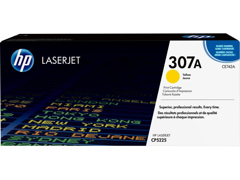 HP Toner-Modul 307A yellow CE742A Color LJ CP5225 7300 Seiten